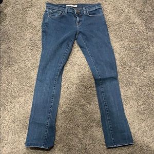 J brand straight leg jeans, medium wash sz 27